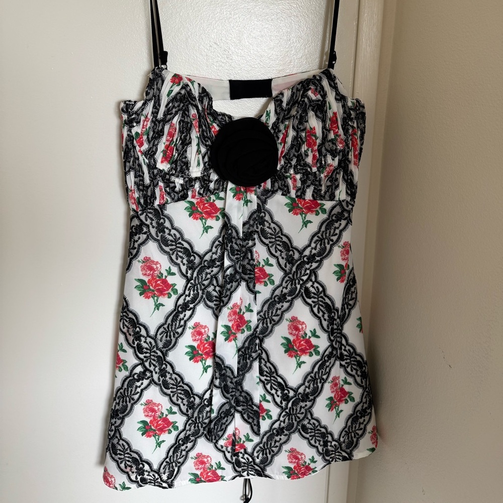 For Love And Lemons Black and White Mini Dress